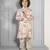 Cream digital printed muslin cotton woven kurta pajama sets