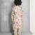 Cream digital printed muslin cotton woven kurta pajama sets