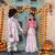 Cream digital printed muslin cotton woven kurta pajama sets