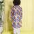 Blue leaf printed muslin cotton woven pajama sets