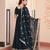 Rama georgette with embroidery zari sequins with heavy dupatta
