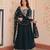 Rama georgette with embroidery zari sequins with heavy dupatta