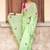 Green Mul Cotton Embroidered Saree
