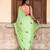Green Mul Cotton Embroidered Saree