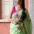 Green Mul Cotton Embroidered Saree