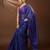 Blue Handloom Mul Cotton Tissue Saree
