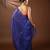Blue Handloom Mul Cotton Tissue Saree