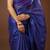 Blue Handloom Mul Cotton Tissue Saree