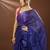 Blue Handloom Mul Cotton Tissue Saree