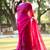Pink Rose Kantha Embroidered Mul Cotton Saree