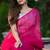 Pink Rose Kantha Embroidered Mul Cotton Saree
