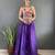 Violet Chinon Silk Lehenga With Heavy Embroidery Thread Work Choli