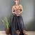 Black Chinon Silk Lehenga With Heavy Embroidery Thread Work Choli