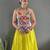 Lemon Chinon Silk Lehenga With Heavy Embroidery Thread Work Choli