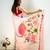 Peach Handpainted Mul Cotton Saree