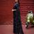 Black Mul Cotton Solid Saree