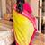 Yellow Lime Mul Cotton Saree with Contrast Border