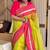 Yellow Lime Mul Cotton Saree with Contrast Border