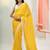 Yellow Mul Cotton Saree with Crochet Border