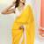 Yellow Mul Cotton Saree with Crochet Border
