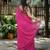 Pink Mul Cotton Mirrorwork Saree with Handmade Tassels