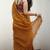 Mustard Mul Cotton Mirrorwork Saree with Handmade Tassels
