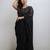 Black Mul Cotton Mirrorwork Saree with Handmade Tassels
