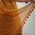 Mustard Mul Cotton Mirrorwork Saree with Handmade Tassels