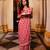 Red Handloom Cotton Saree with Lace Border