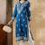 Chickenkari embroidered thread work chanderi cotton straight kurta