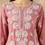Chickenkari embroidered thread work chanderi cotton straight kurta