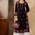 Chickenkari embroidered thread work cotton straight kurta