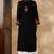 Chickenkari embroidered thread work cotton straight kurta