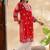 Ethnic motifs embroidered chikankari straight kurta