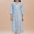Women floral embroidered pure cotton straight chikankari kurta