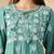 Chickenkari embroidered thread work chanderi cotton straight kurta
