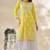Chickenkari embroidered thread work chanderi cotton straight kurta