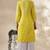Chickenkari embroidered thread work chanderi cotton straight kurta