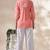 Chickenkari embroidered thread work cotton straight short kurta