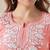 Chickenkari embroidered thread work cotton straight short kurta