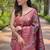 Mulberry Purple  Kanchipuram silk blend Saree 