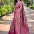 Mulberry Purple  Kanchipuram silk blend Saree 