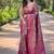 Mulberry Purple  Kanchipuram silk blend Saree 