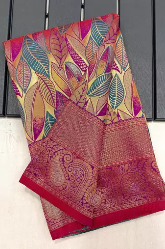 Mulberry Purple  Kanchipuram silk blend Saree 