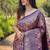 Navy Blue  Kanchipuram silk blend Saree 
