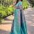 Turquoise  Kanchipuram silk blend Saree 