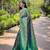 Green  Kanchipuram silk blend Saree 