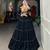 Black Rayon Lehenga Choli with Gota Patti Detail and Colorful Koti