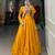 Mustard Yellow Rayon Lehenga Choli with Gota Patti and Multicolor Jacket