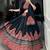Black Print Mirror Lace Gota Patti Cotton FULL STITCH Lehenga Choli